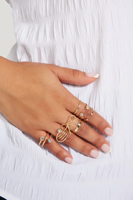 Ballet Core Ring Set - Gold sold by Fashion Nova