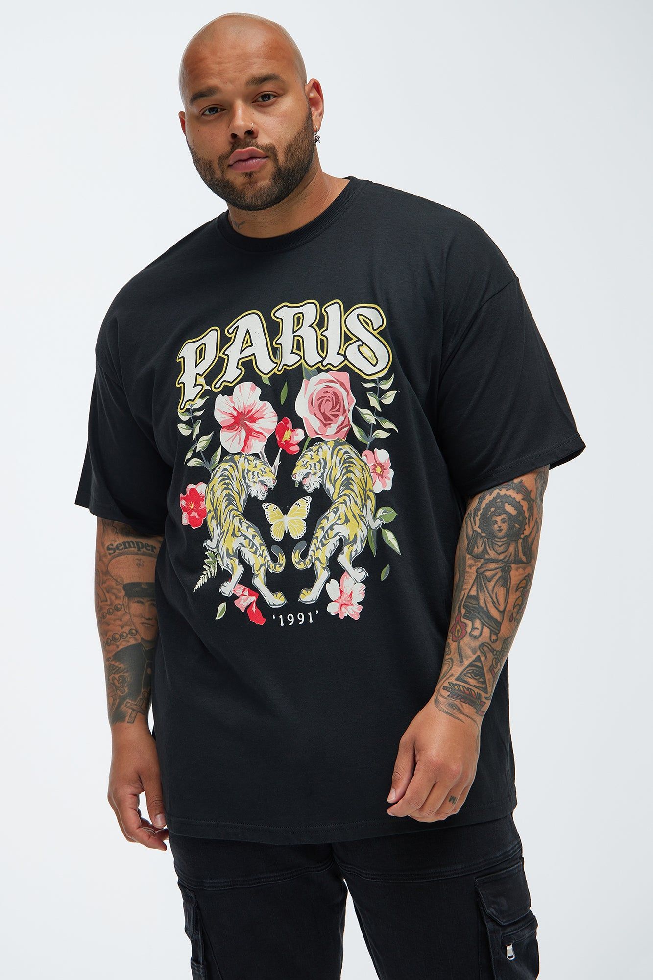Paris With Love Short Sleeve Tee - Black sold by Fashion Nova product image thumbnail 4