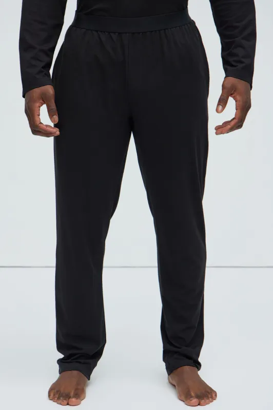 Essential Lounge Pants - Black sold by Fashion Nova