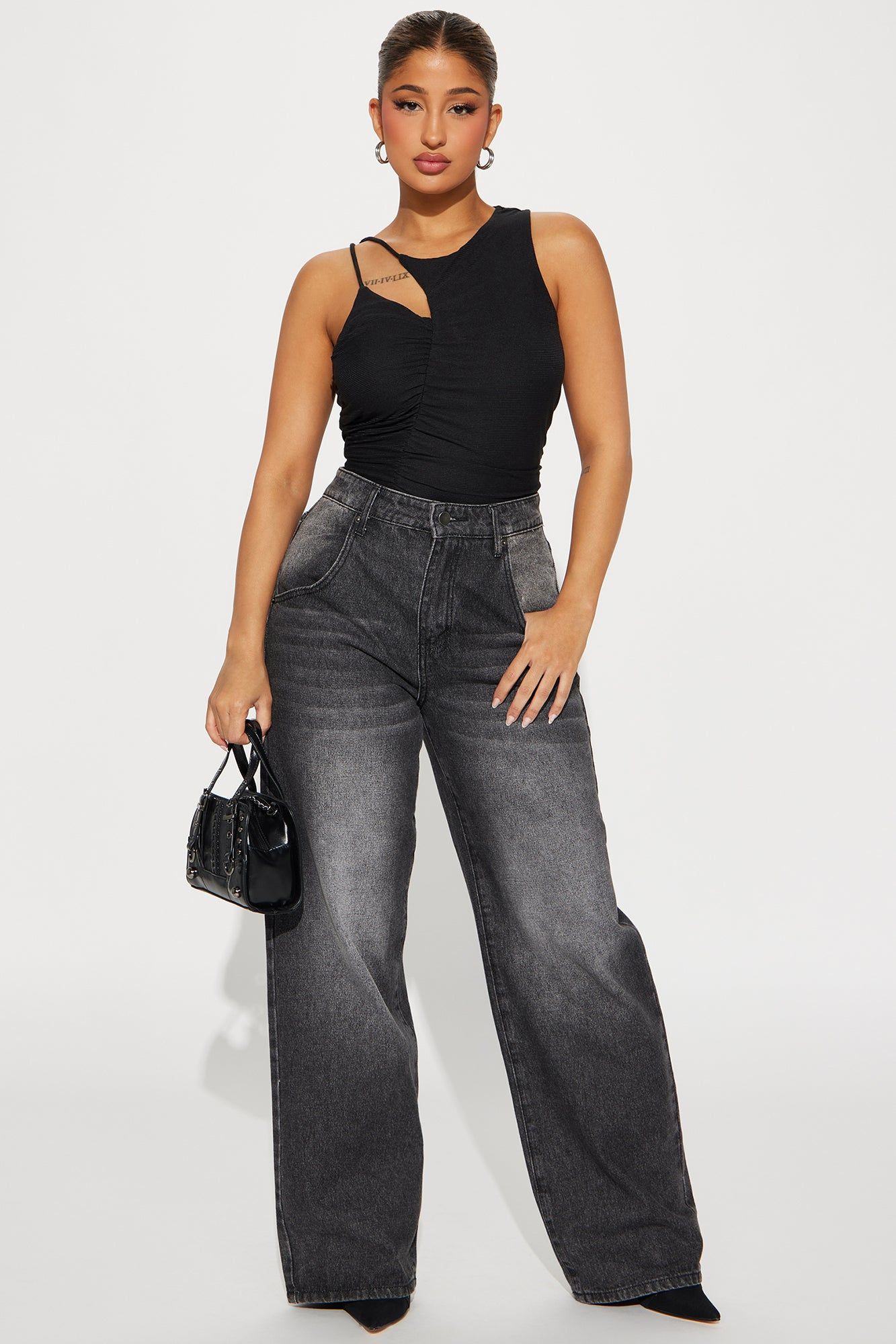 Aurelia Ruched Top - Black sold by Fashion Nova product image thumbnail 2