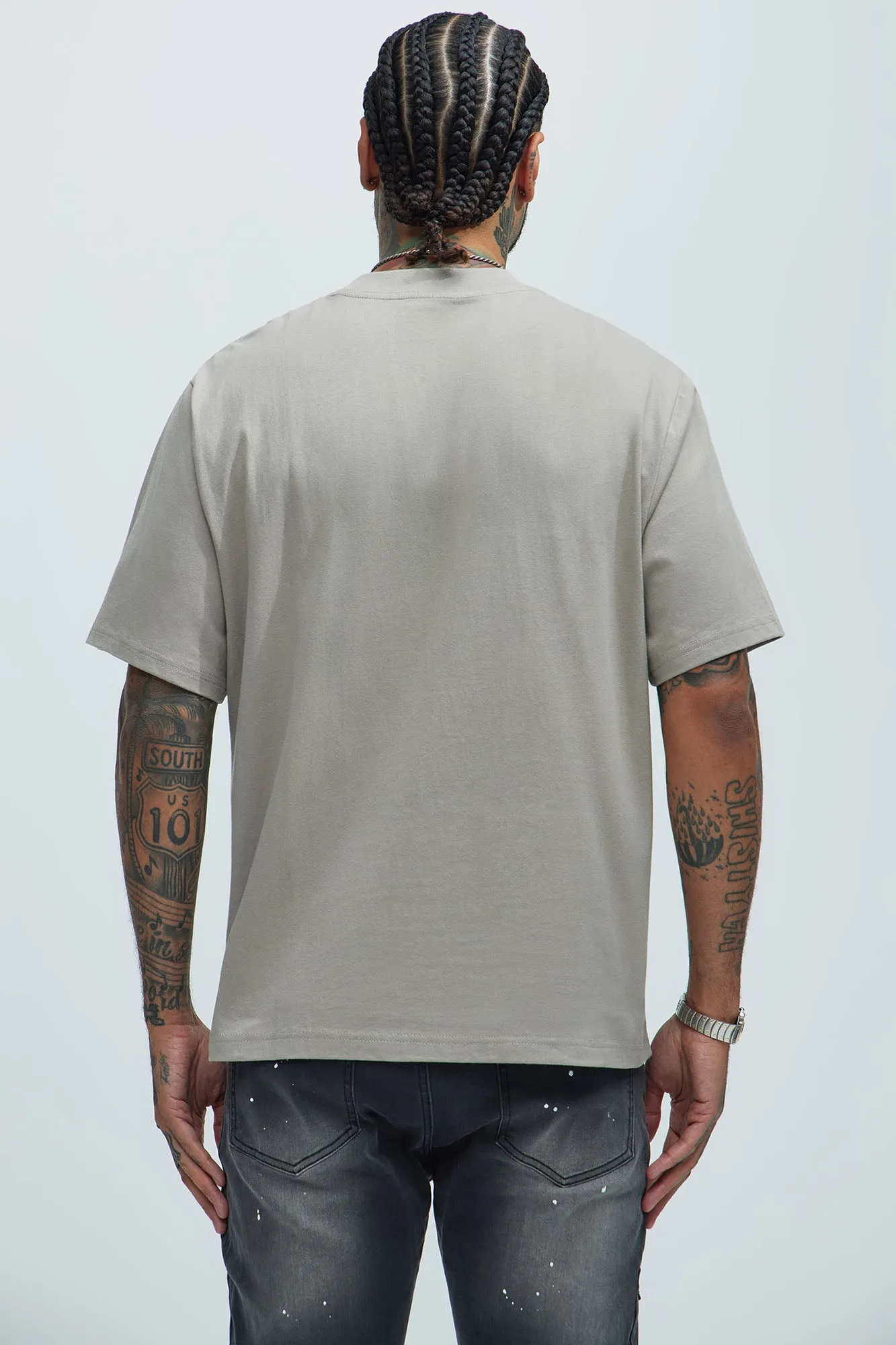 Oversized Heavyweight Short Sleeve Tee - Taupe sold by Fashion Nova product image thumbnail 3