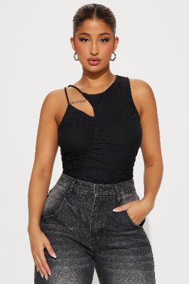 Aurelia Ruched Top - Black sold by Fashion Nova