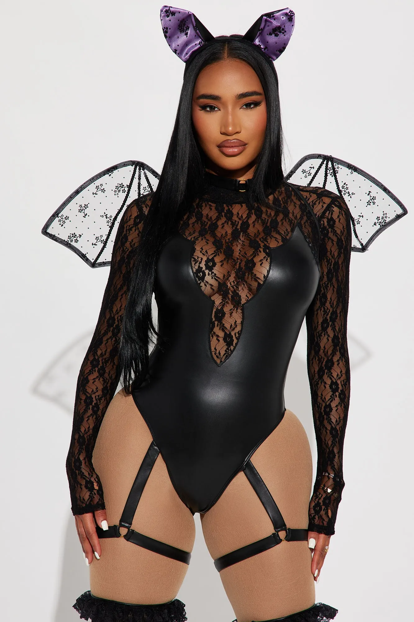 Going Batty Bat 4 Piece Costume Set - Black sold by Fashion Nova product image thumbnail 2