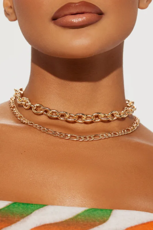 It Is What It Is Layered Necklace - Gold sold by Fashion Nova