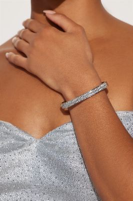 Spoil Me With Rhinestones Bracelet - Silver sold by Fashion Nova