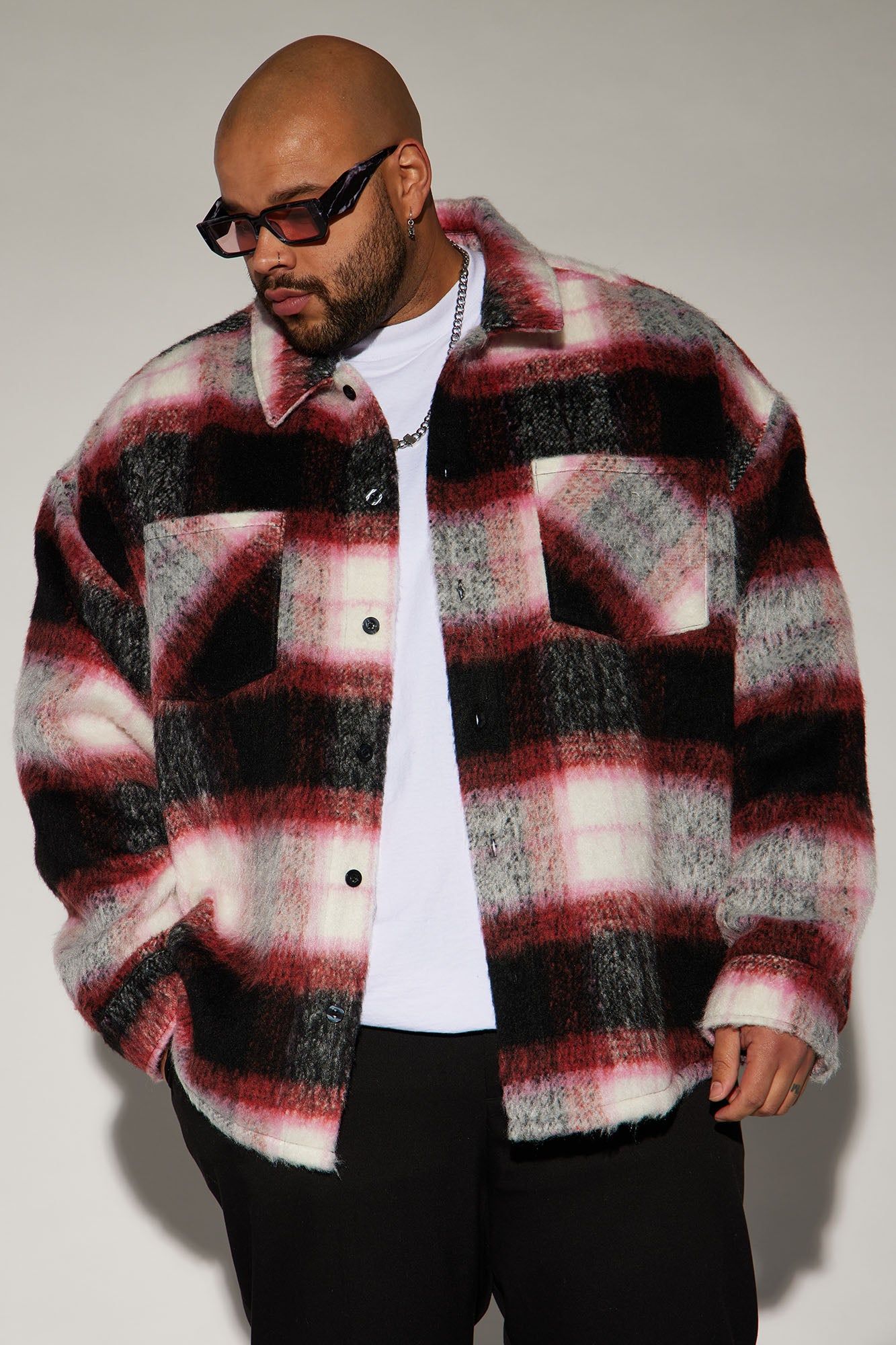 Timberline Mohair Shacket - Red sold by Fashion Nova product image thumbnail 4