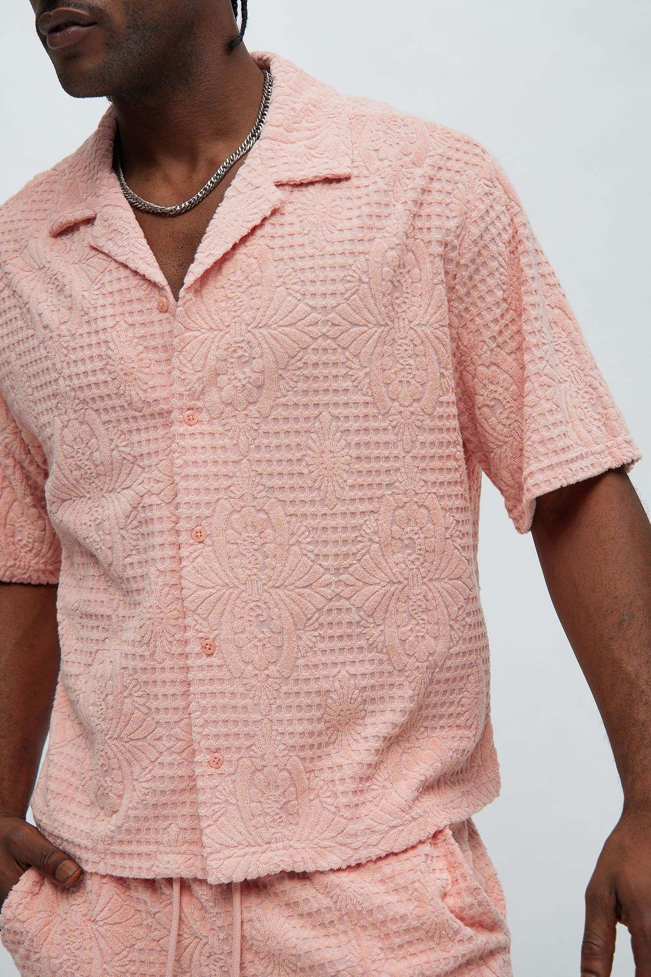 Ojai Textured Shirt - Pink sold by Fashion Nova product image thumbnail 3