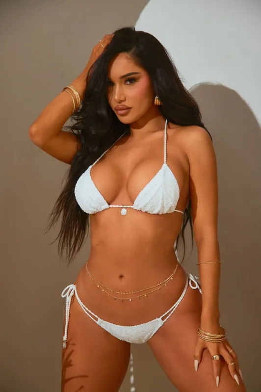 Charming Seashells Lace 2 Piece Bikini - Ivory sold by Fashion Nova