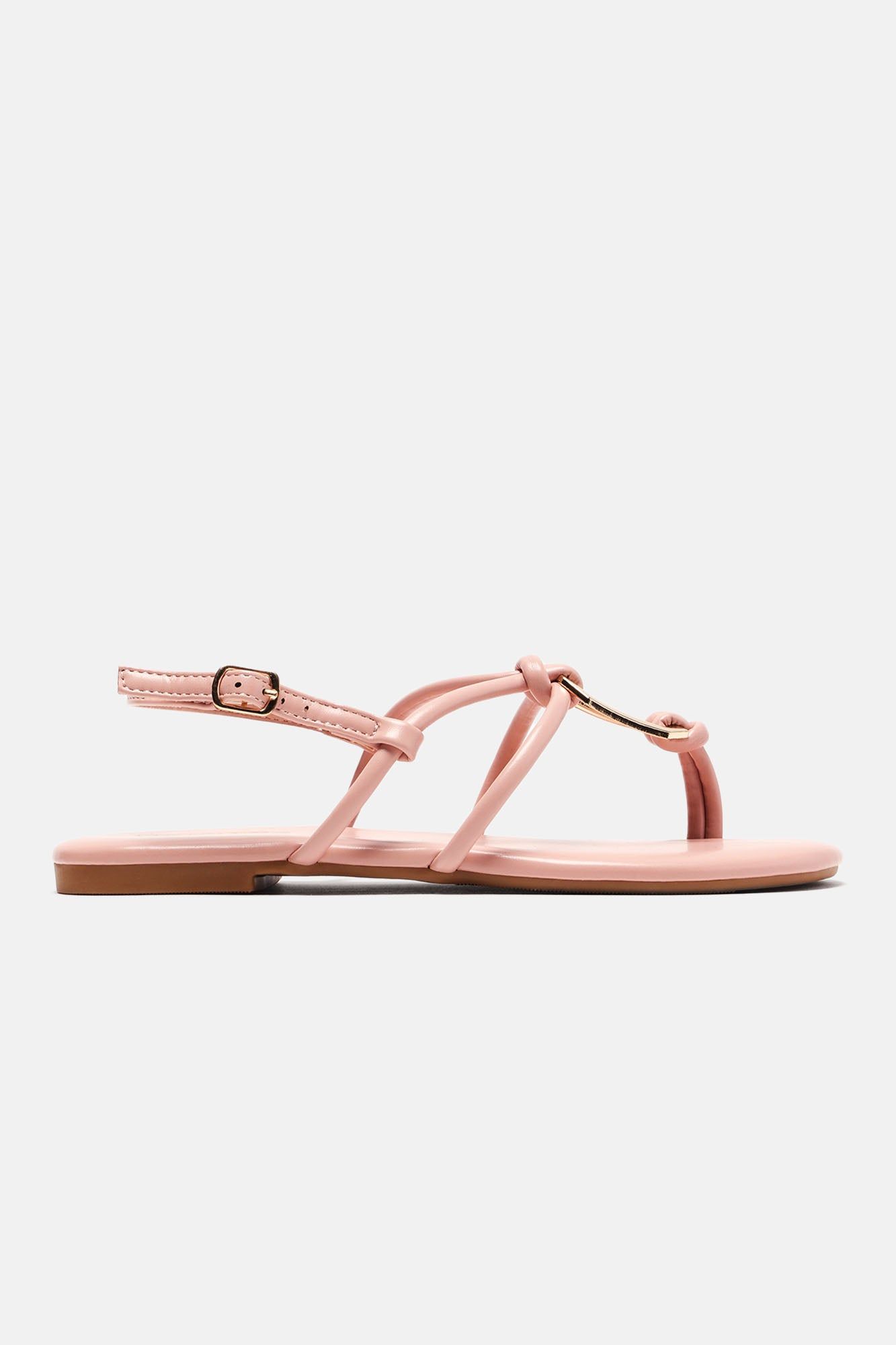 Staying Back Flat Sandals - Nude sold by Fashion Nova product image thumbnail 4