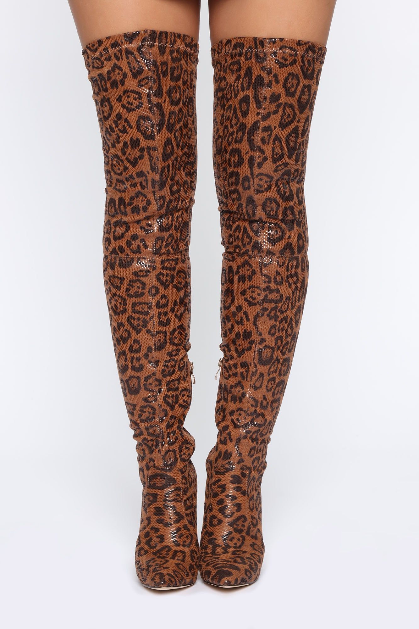 Go Get it Girl Heeled Boots - Leopard sold by Fashion Nova product image thumbnail 2