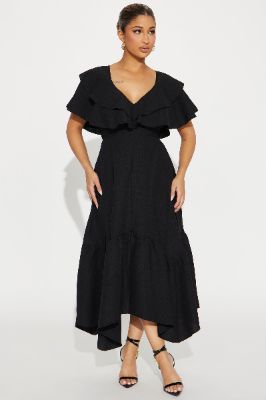 Addison Airflow Midi Dress - Black sold by Fashion Nova