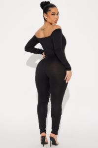 No Surprise Jumpsuit - Black sold by Fashion Nova
