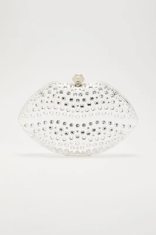Sweet Lips Clutch - Clear sold by Fashion Nova