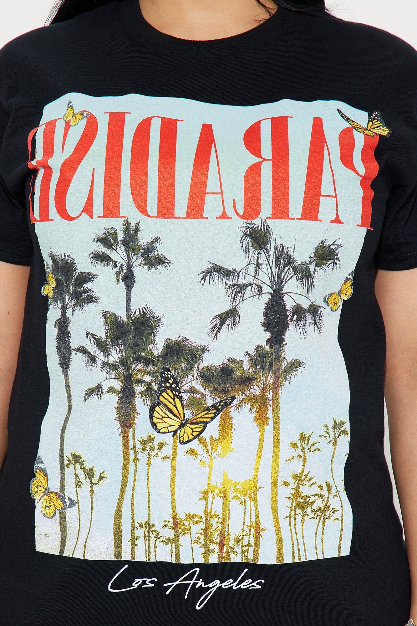 LA Paradise Short Sleeve Tee - Black sold by Fashion Nova product image thumbnail 2