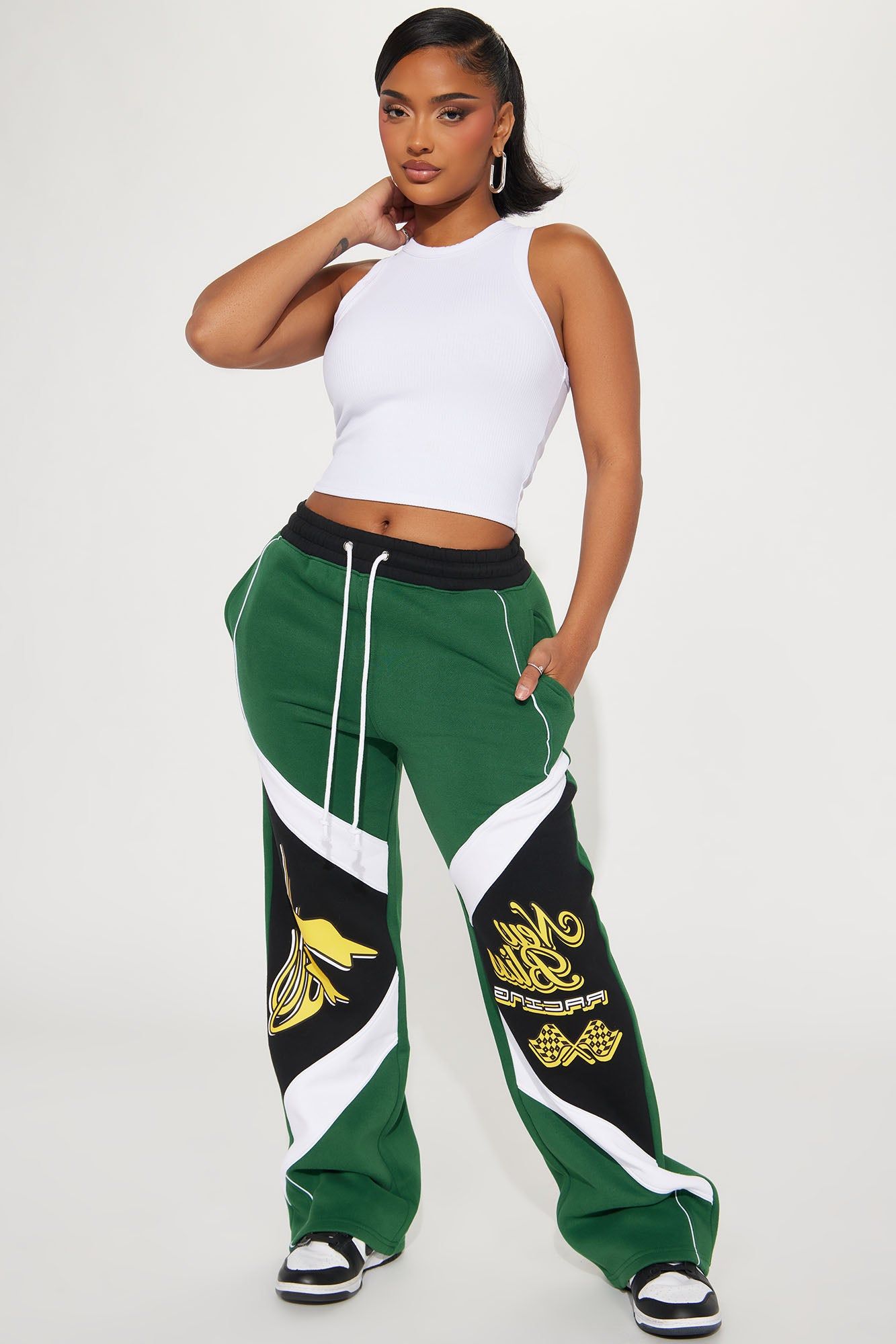New Bliss Wide Leg Pant - Green/combo sold by Fashion Nova product image thumbnail 2