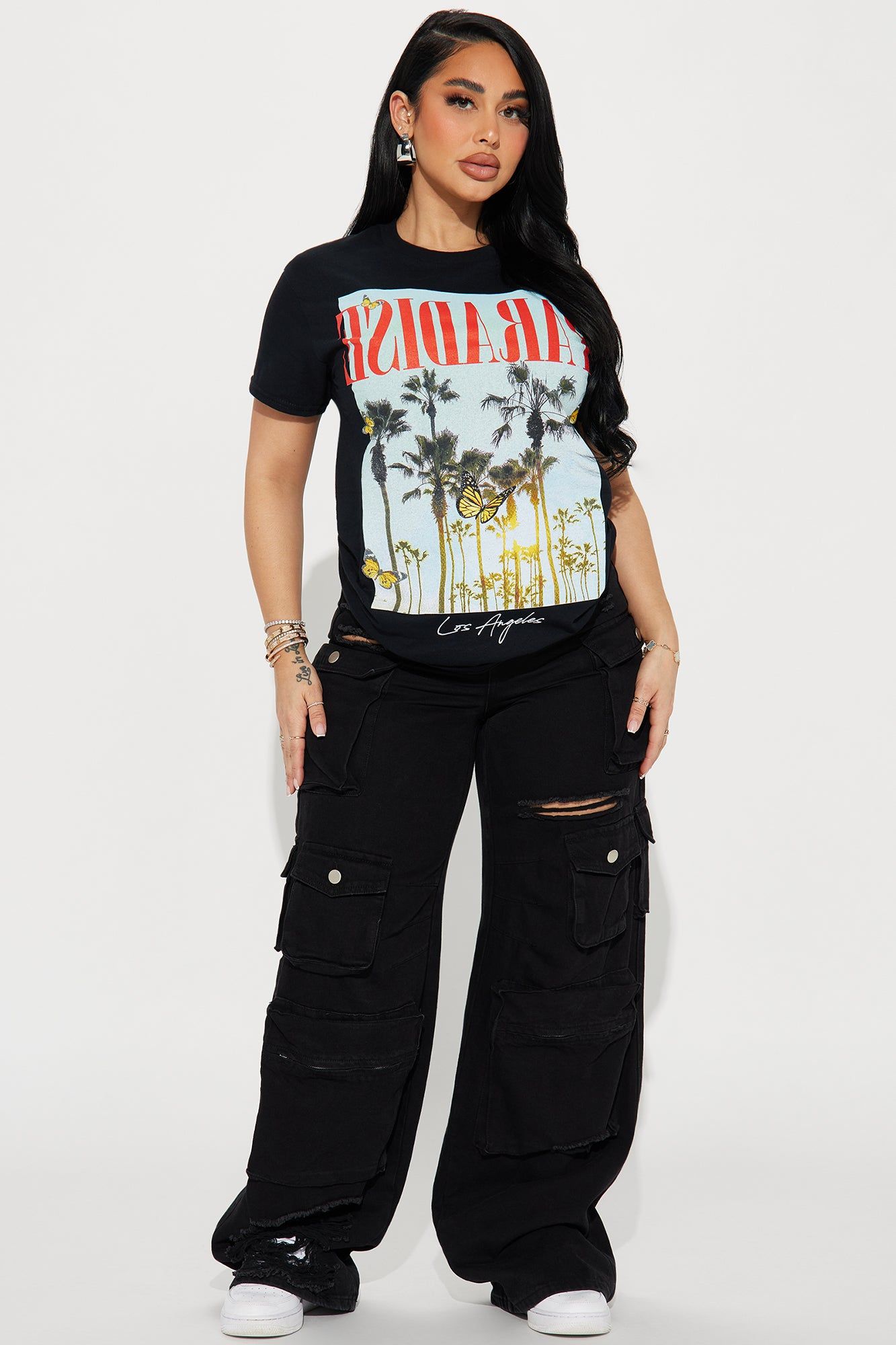 LA Paradise Short Sleeve Tee - Black sold by Fashion Nova product image thumbnail 3