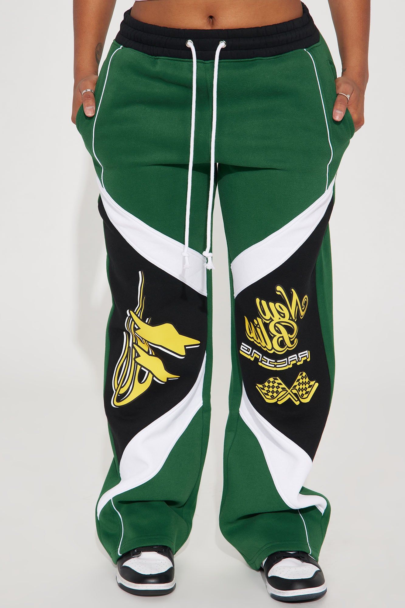 New Bliss Wide Leg Pant - Green/combo sold by Fashion Nova product image thumbnail 3