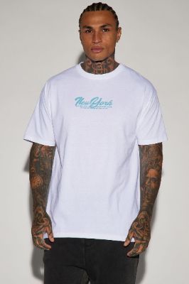Statue Of Liberty Short Sleeve Tee - White sold by Fashion Nova