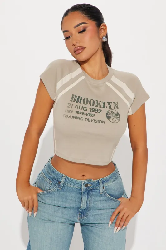 Brooklyn Training Tee - Sage sold by Fashion Nova