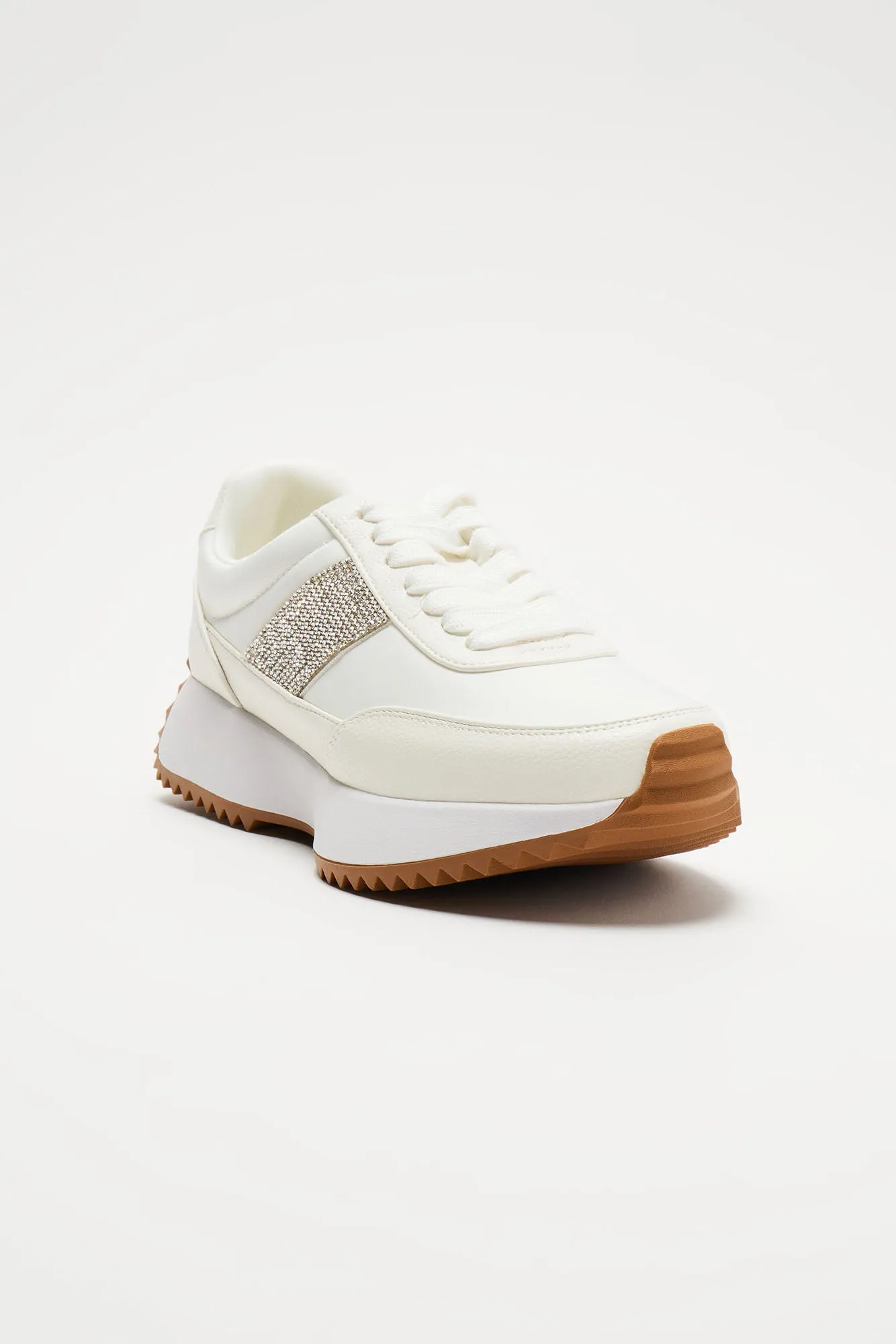 Jordyn Platform Sneakers - White sold by Fashion Nova product image thumbnail 4