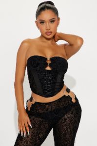 Thalia Lace Pant Set - Black sold by Fashion Nova