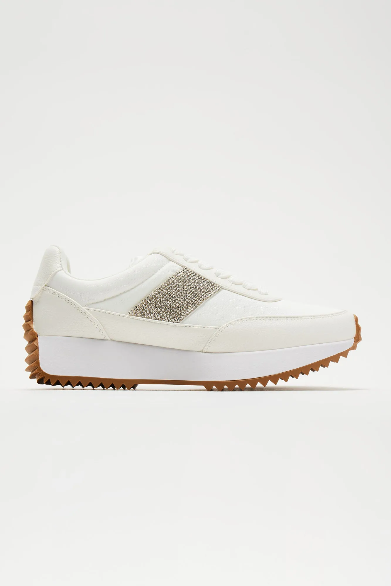Jordyn Platform Sneakers - White sold by Fashion Nova product image thumbnail 2