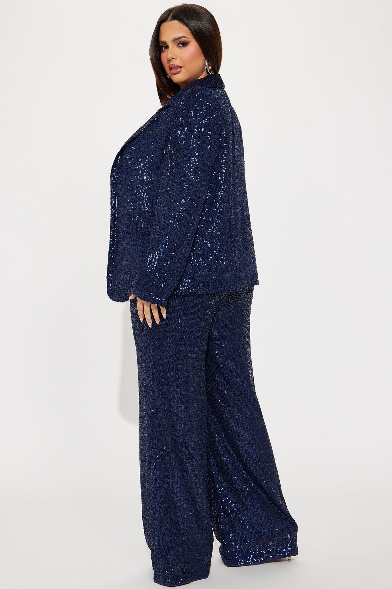 Sara Sequin Blazer Pant Set - Navy sold by Fashion Nova product image thumbnail 7