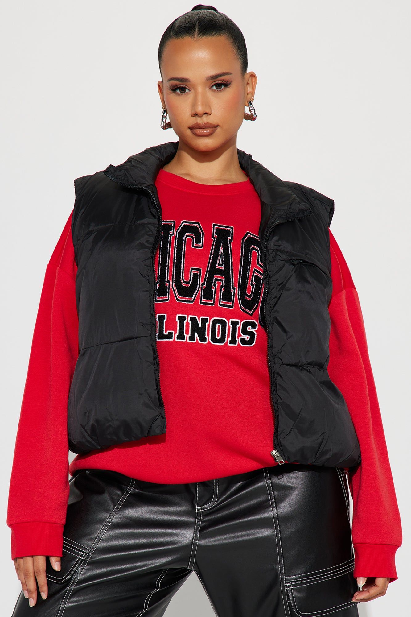 Icy Girl Puffer Vest - Black sold by Fashion Nova product image thumbnail 4