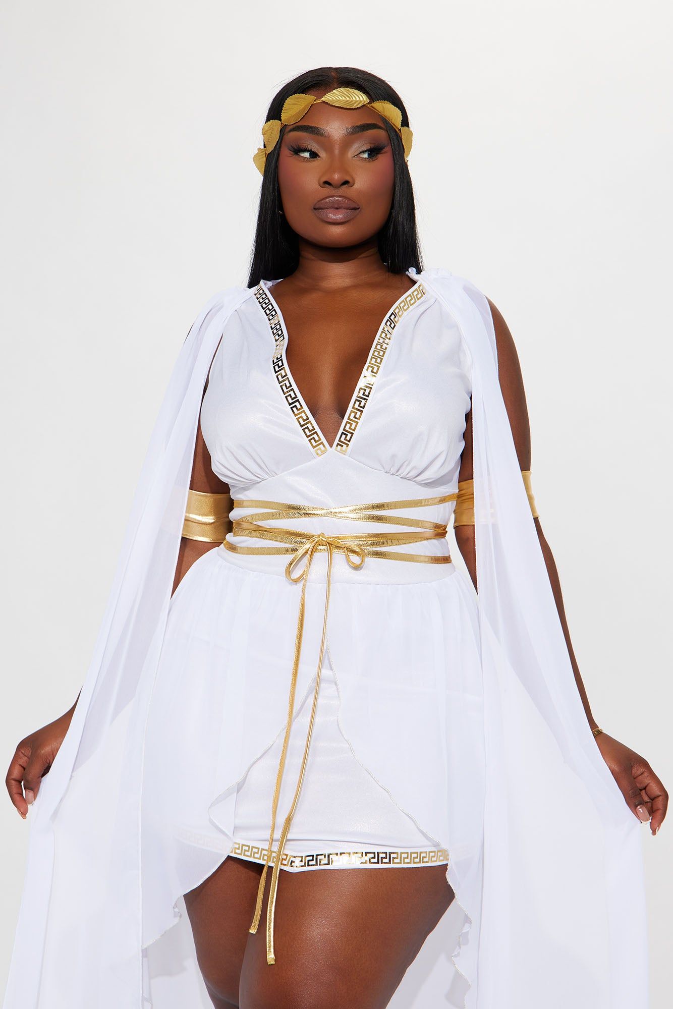 Goddess Of Love 3 Piece Costume Set - White sold by Fashion Nova product image thumbnail 6
