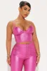Keep It Cute Metallic Pant Set - Hot Pink sold by Fashion Nova