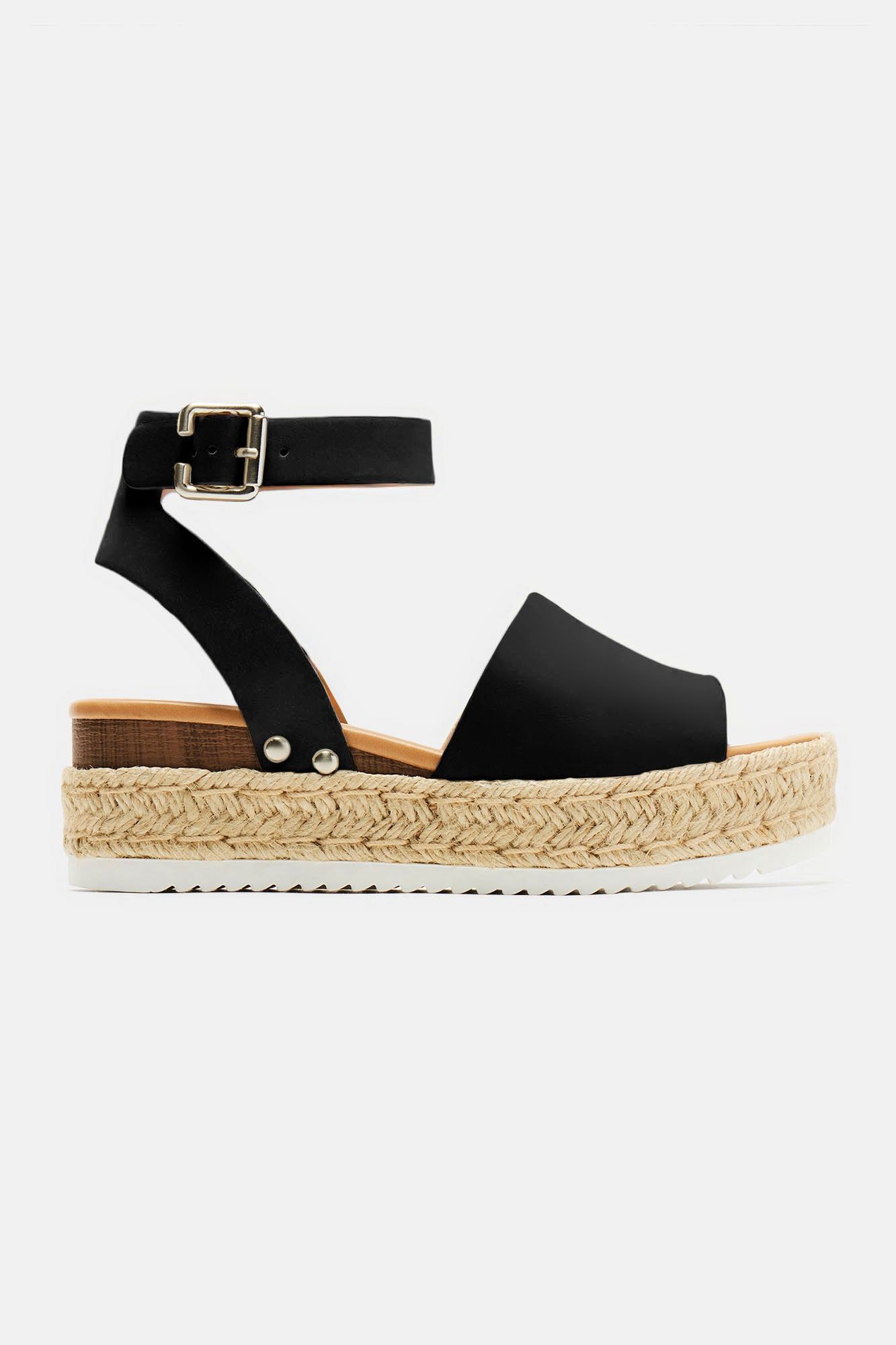 Kayley Flatform Sandals - Black sold by Fashion Nova product image thumbnail 2