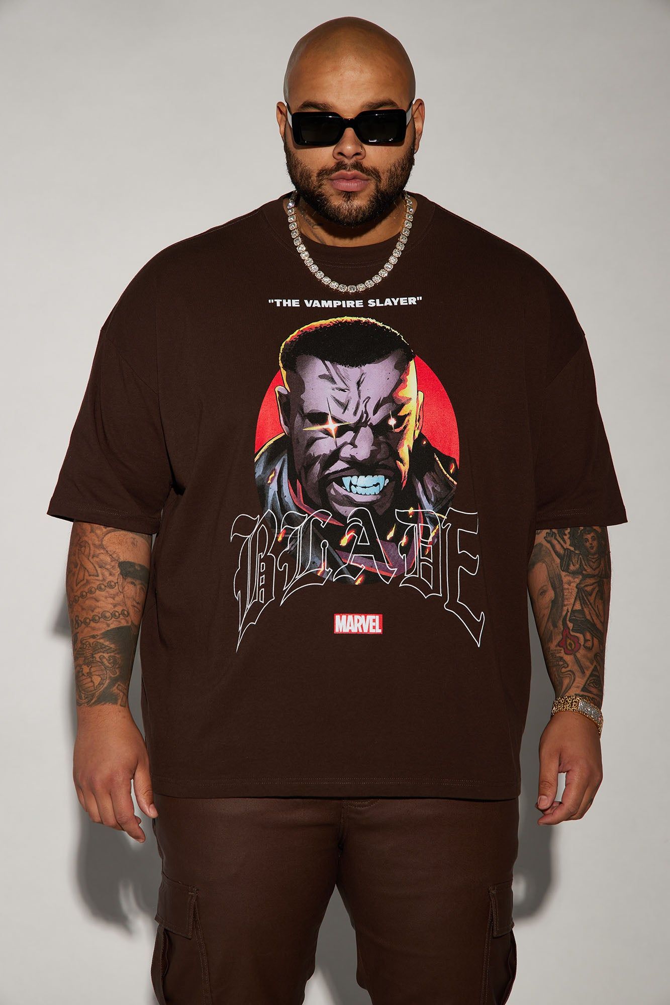 Blade Stay Angry Boxy Short Sleeve Tee - Brown sold by Fashion Nova product image thumbnail 2