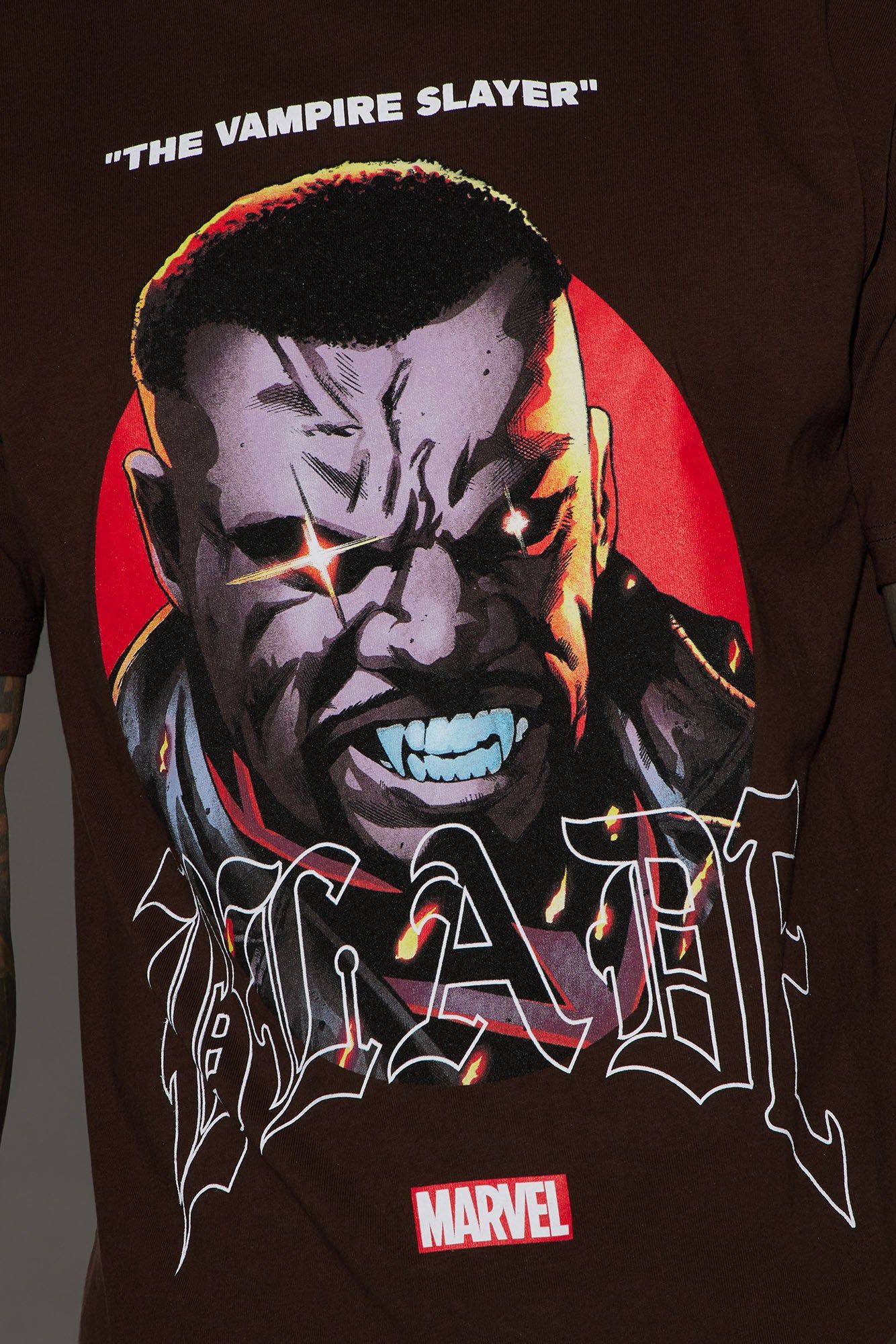 Blade Stay Angry Boxy Short Sleeve Tee - Brown sold by Fashion Nova product image thumbnail 4