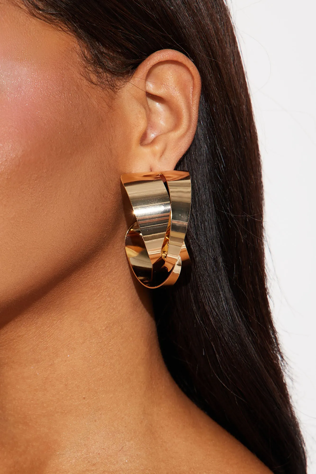 Low Light Earrings - Gold sold by Fashion Nova