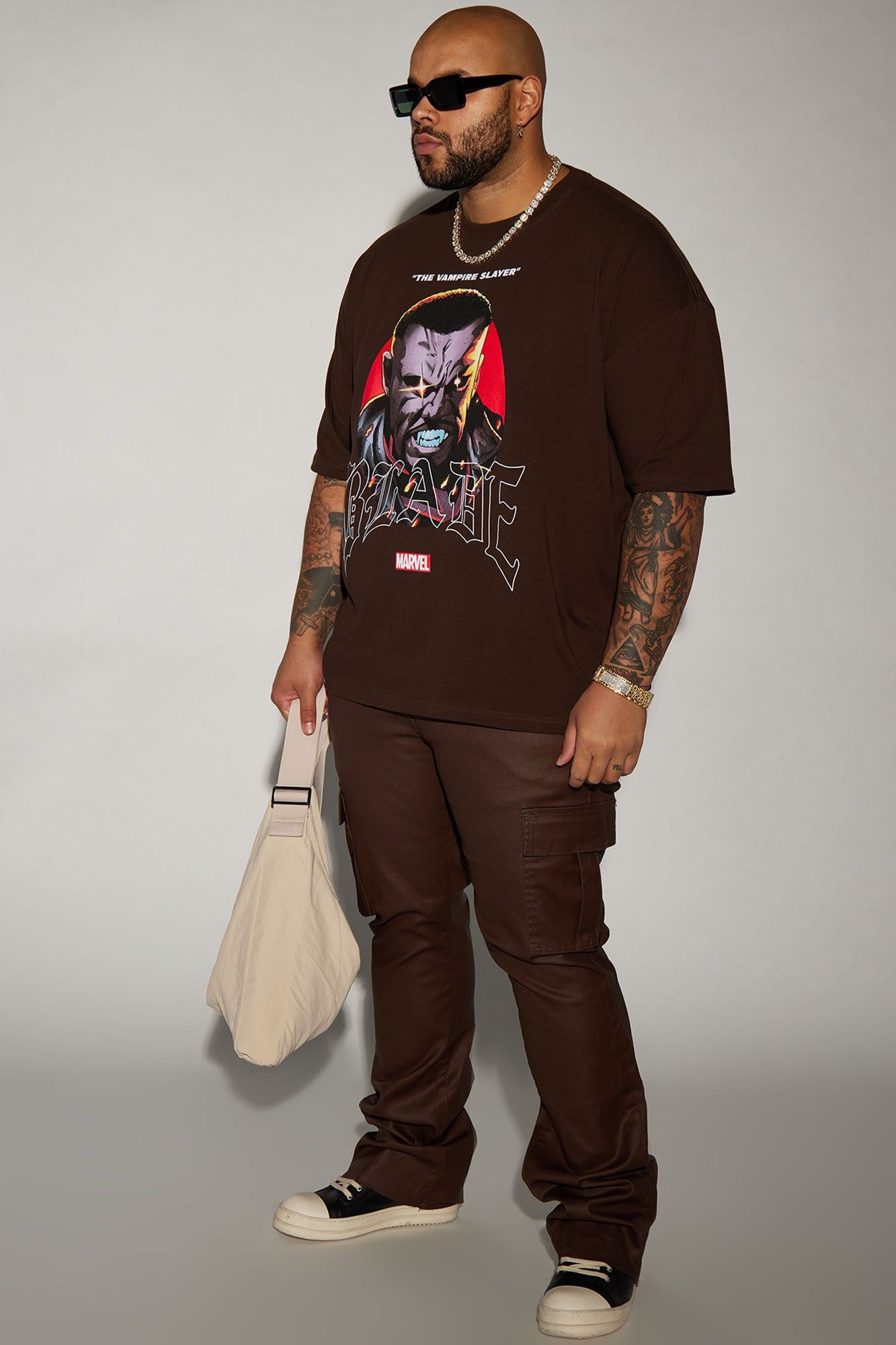 Blade Stay Angry Boxy Short Sleeve Tee - Brown sold by Fashion Nova product image thumbnail 5