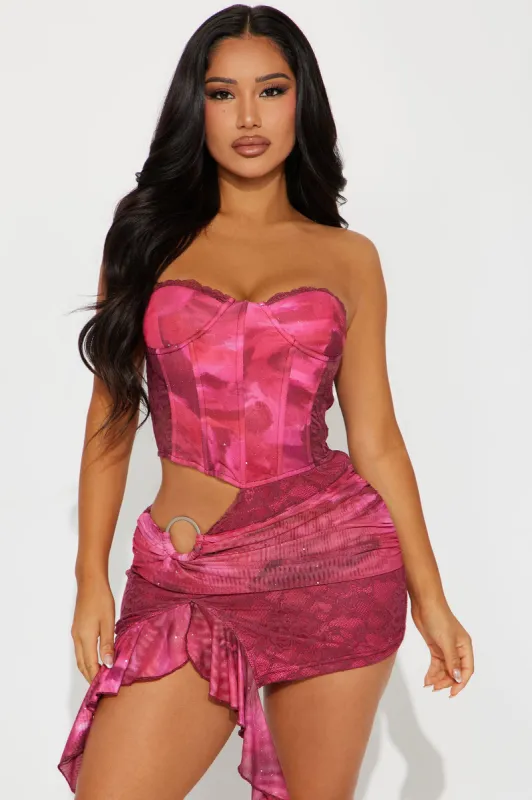 It Girl lace Micro Mini Dress - Hot Pink sold by Fashion Nova