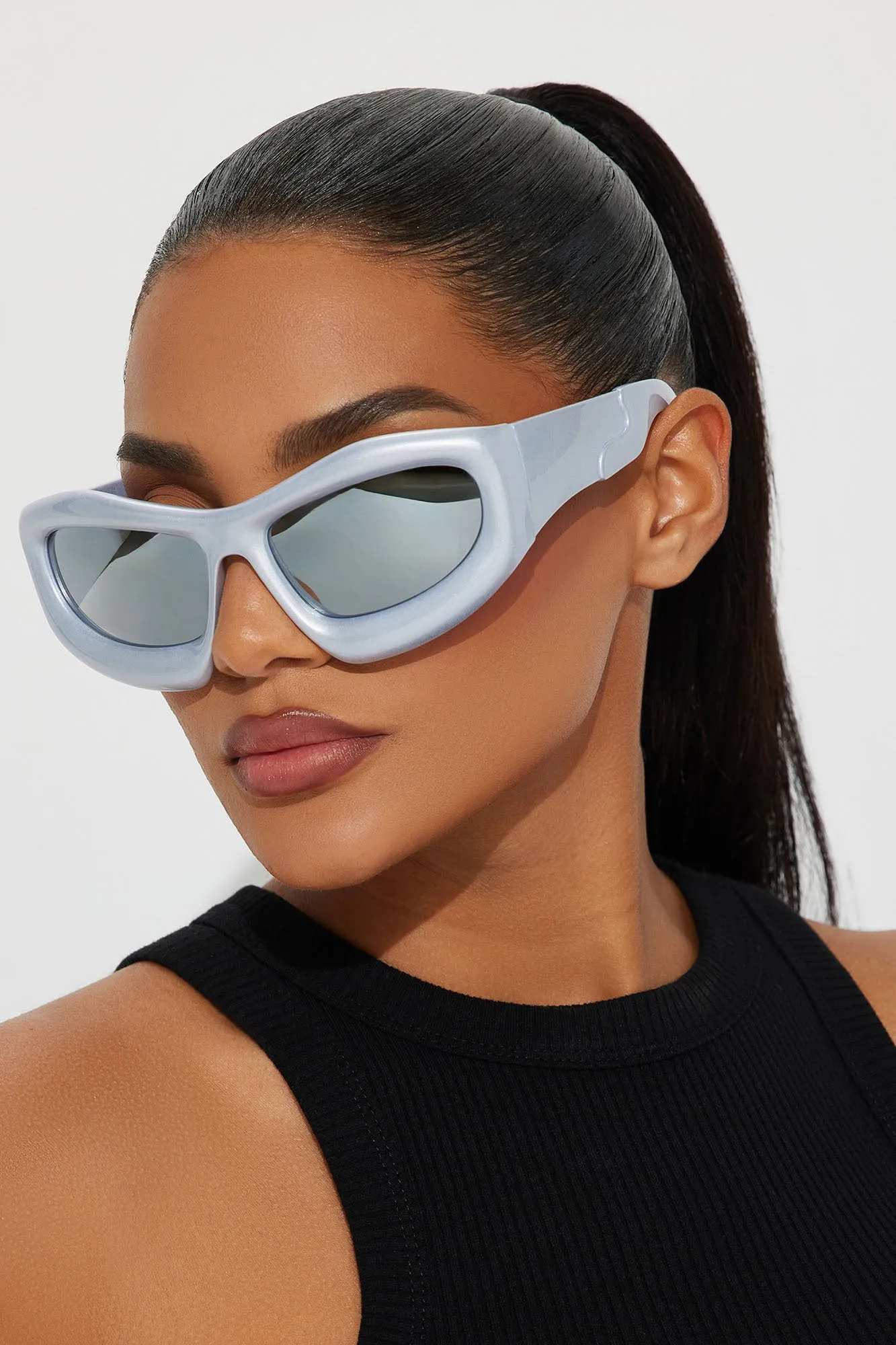 Silver Living Sunglasses - Silver sold by Fashion Nova