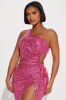 Isla Sequin Midi Dress - Pink sold by Fashion Nova
