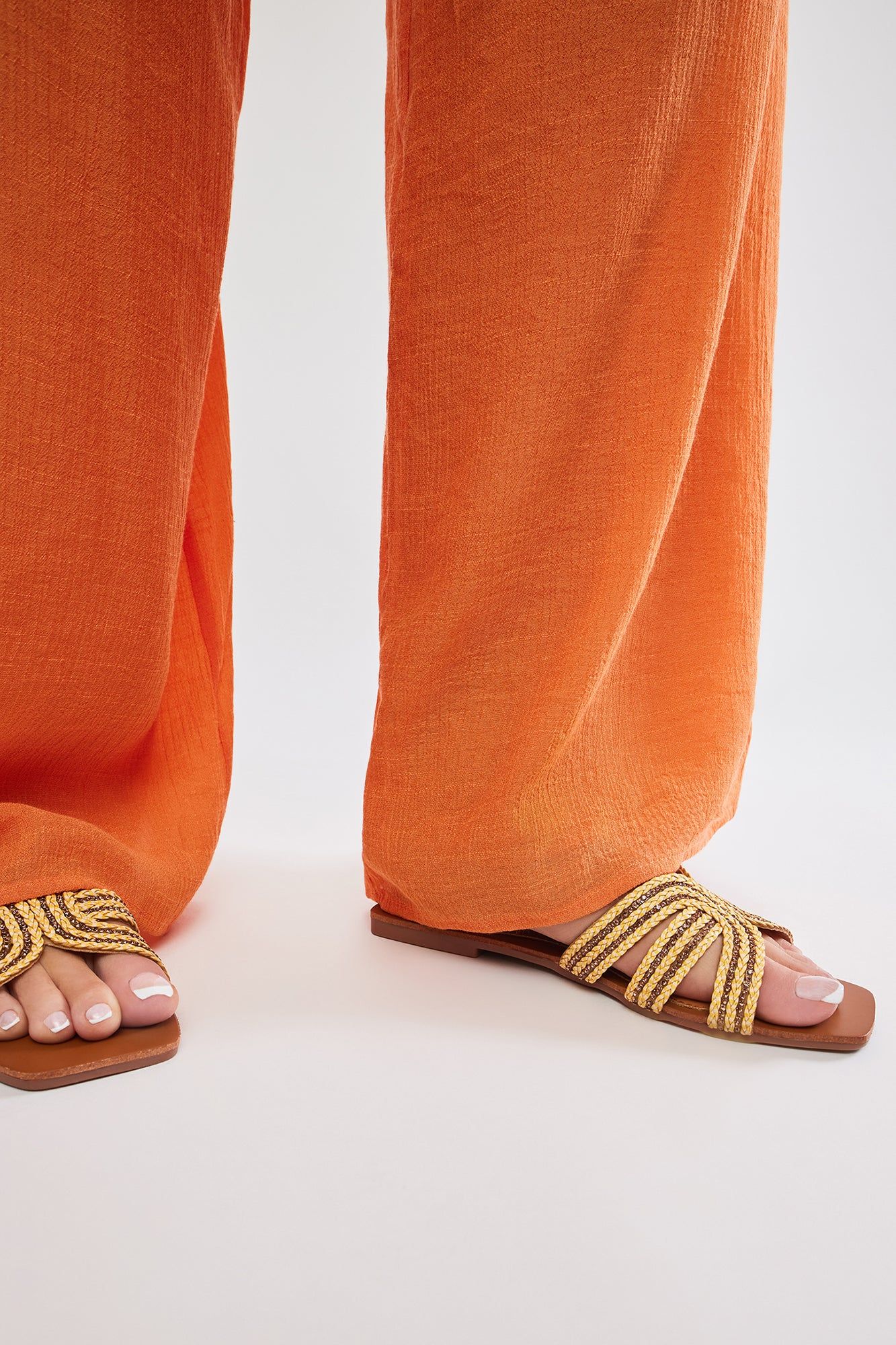 Rena Flat Sandals - Gold sold by Fashion Nova product image thumbnail 2