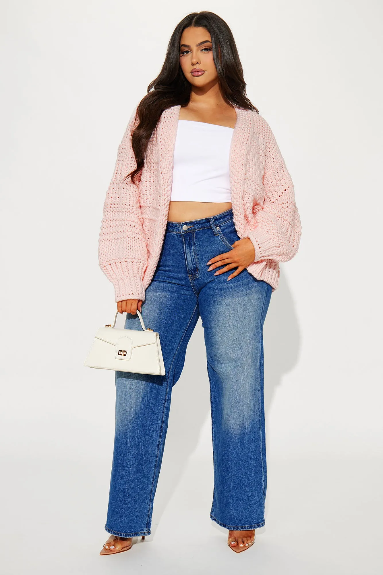 Izzy Chunky Knit Cardigan - Pink sold by Fashion Nova product image thumbnail 5