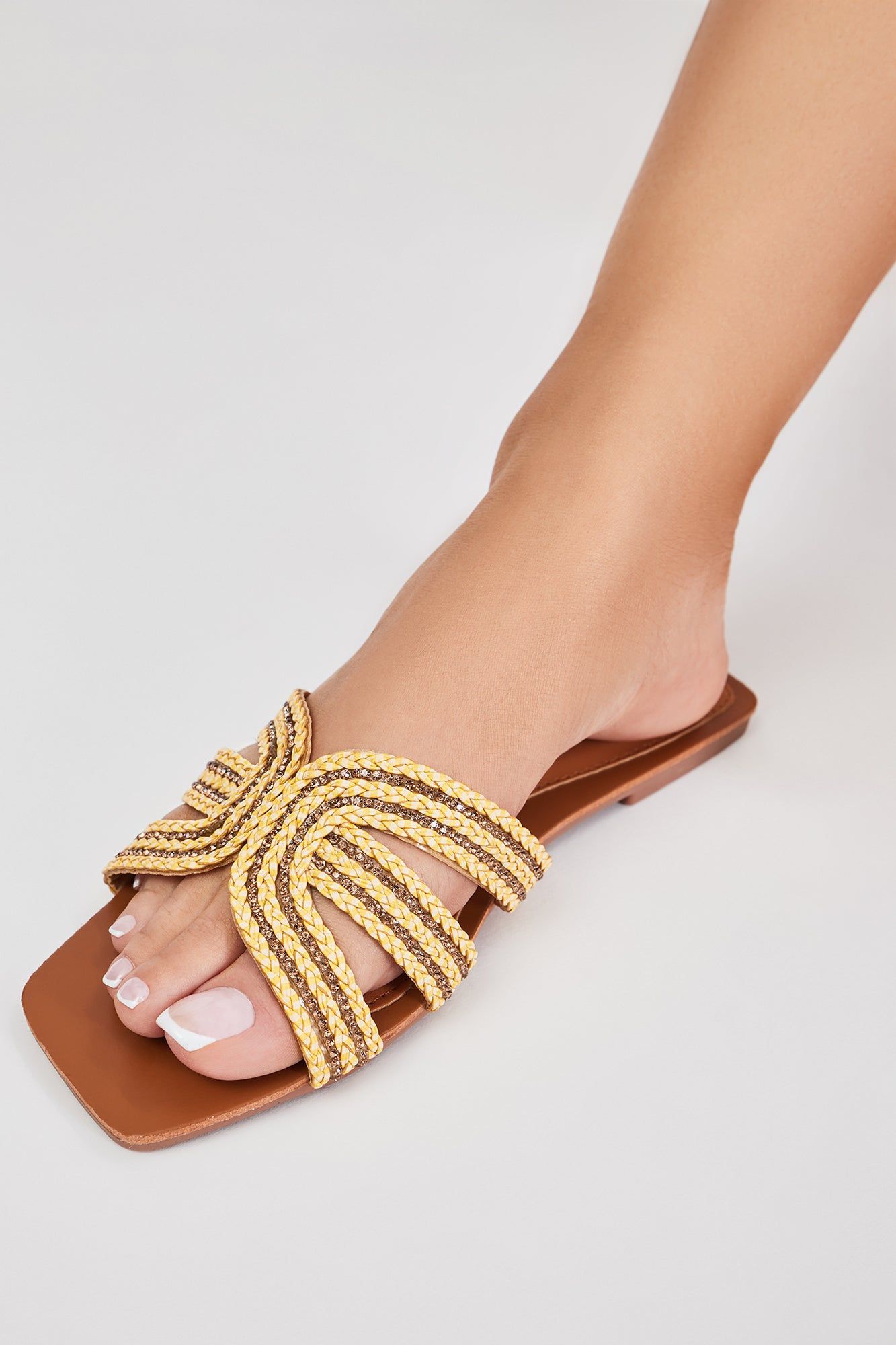Rena Flat Sandals - Gold sold by Fashion Nova product image thumbnail 4