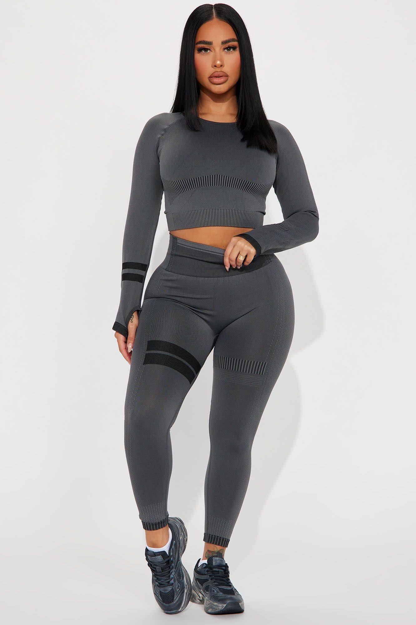 In My Snatched Active Set - Black sold by Fashion Nova