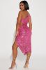 Isla Sequin Midi Dress - Pink sold by Fashion Nova
