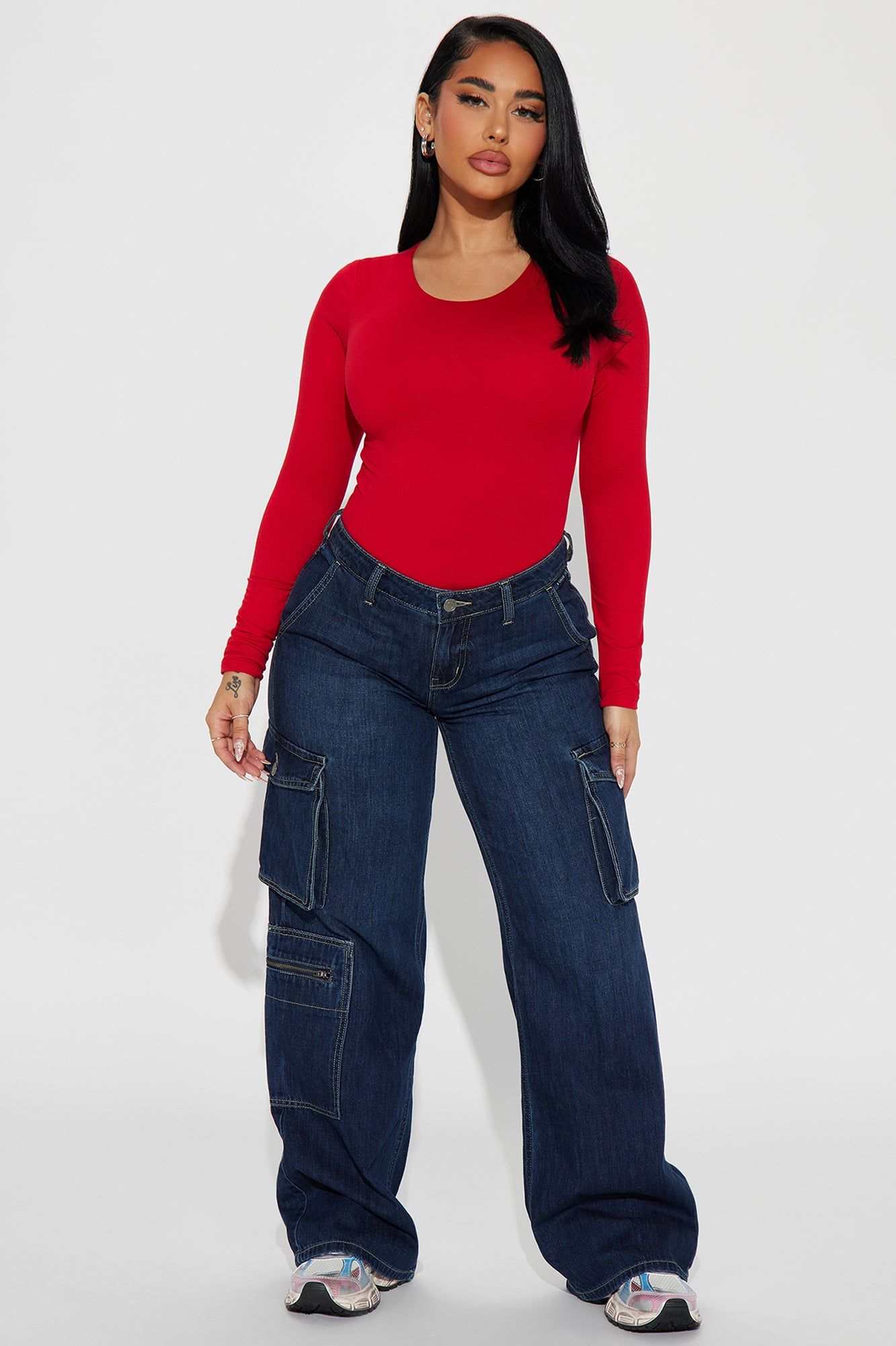 Kari Double Lined Bodysuit - Red sold by Fashion Nova product image thumbnail 2