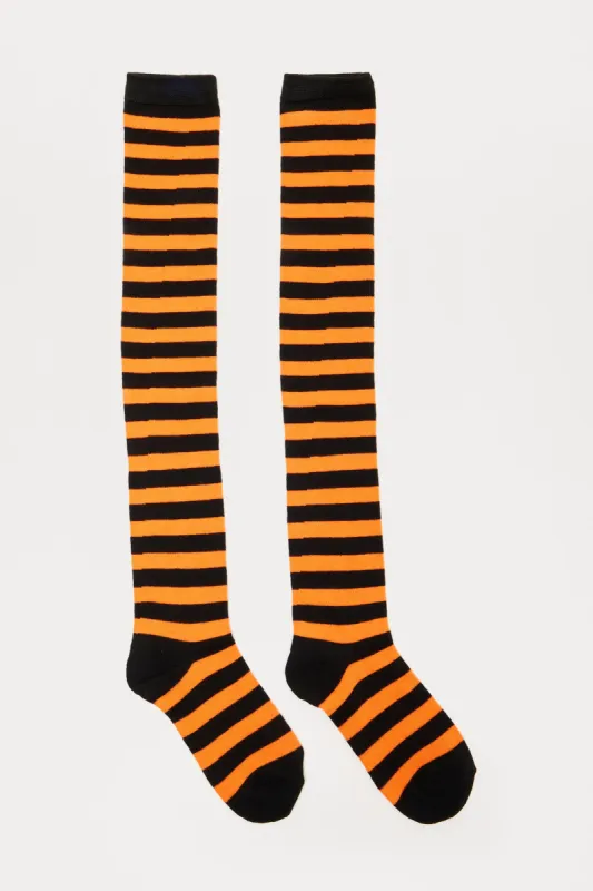 Witch Please Socks - Black/Orange sold by Fashion Nova
