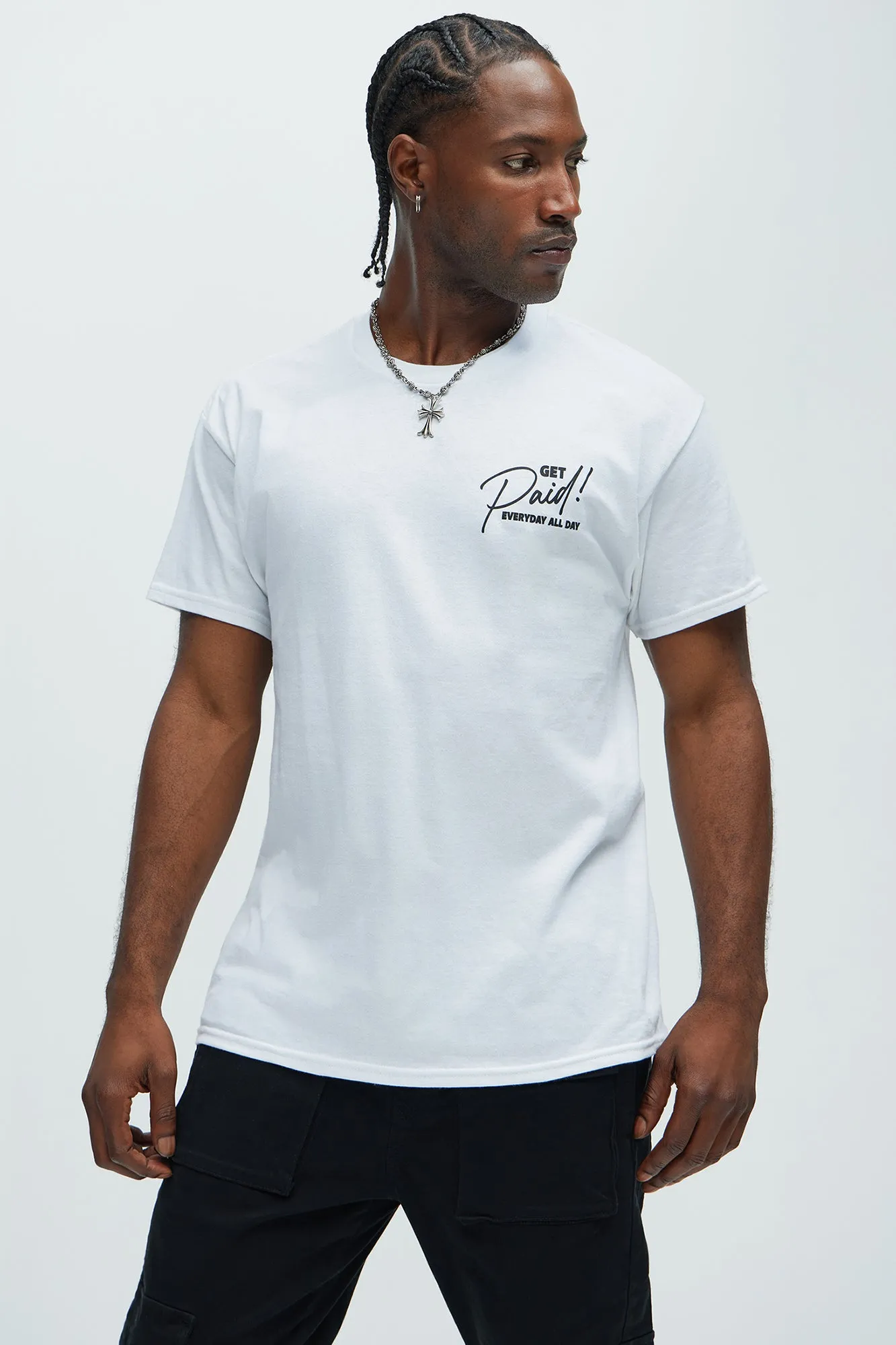 Pay Day Short Sleeve Tee - White sold by Fashion Nova product image thumbnail 4
