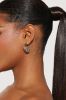 Crystal Girl Hoop Earrings - Silver sold by Fashion Nova