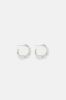 Crystal Girl Hoop Earrings - Silver sold by Fashion Nova