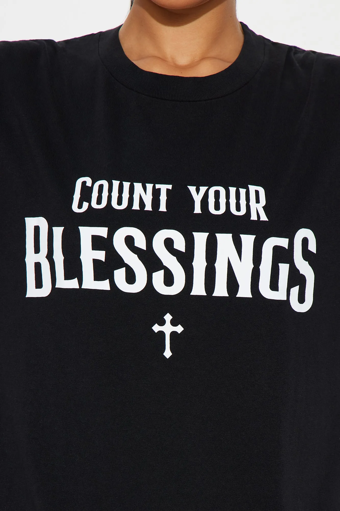Count Your Blessings Graphic Tee - Black sold by Fashion Nova product image thumbnail 2