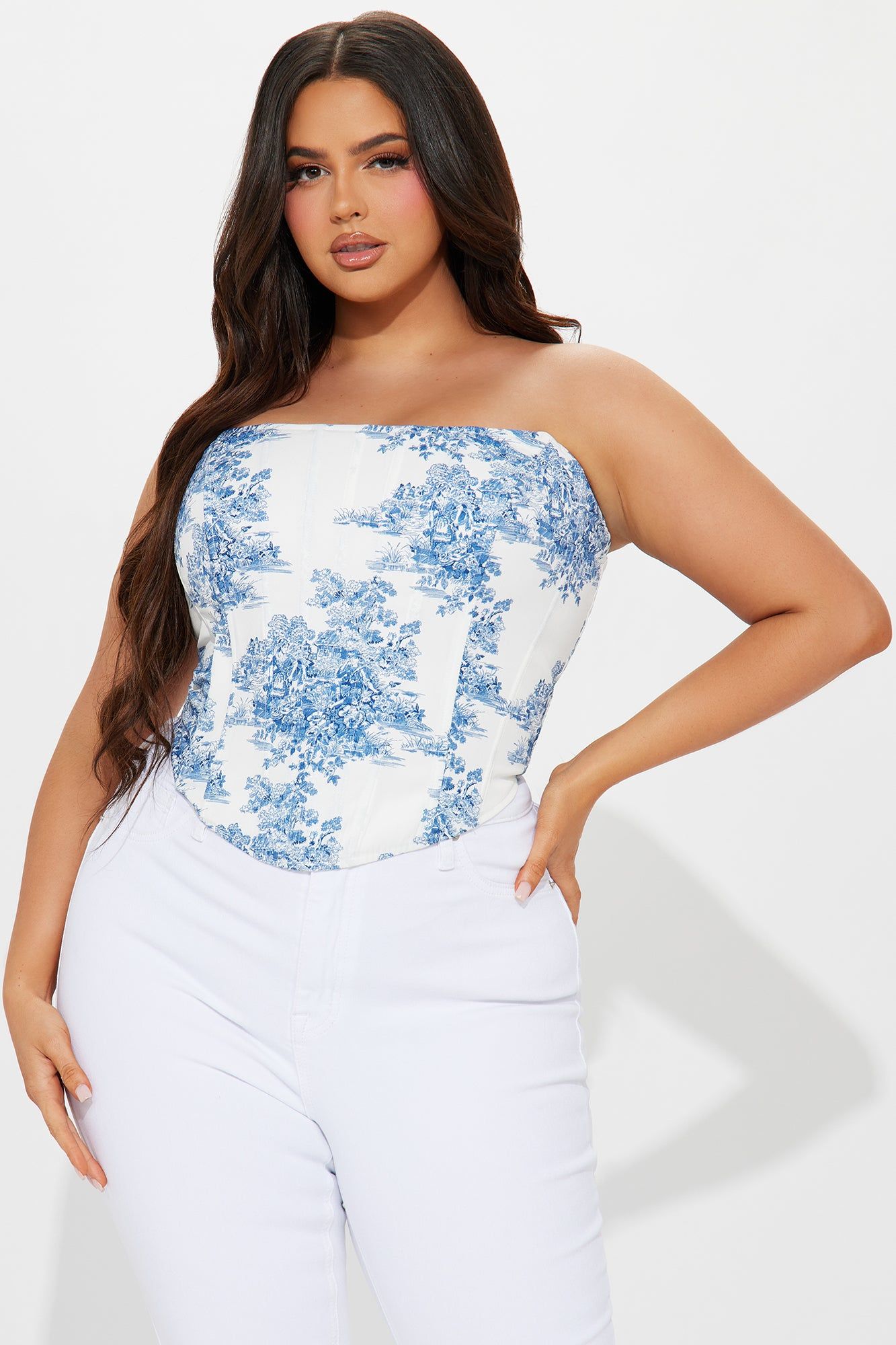 Irina Corset Top - Blue/combo sold by Fashion Nova product image thumbnail 4